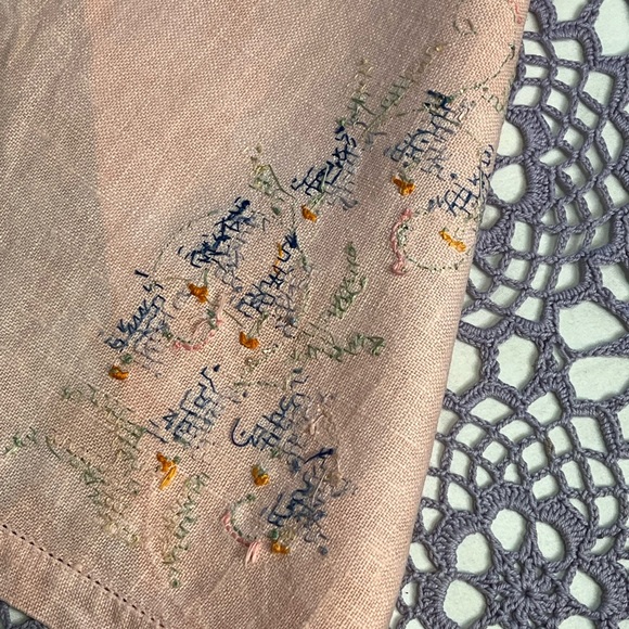 Vintage Upcycled Set Of 5 Linen Tea Towels - Picture 7 of 16